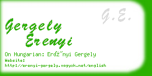 gergely erenyi business card